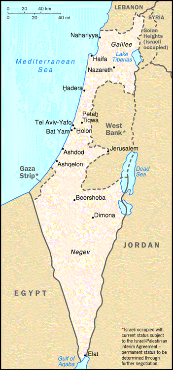 Harta Israelului 