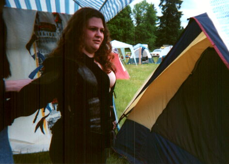 Airna putting on her armor...