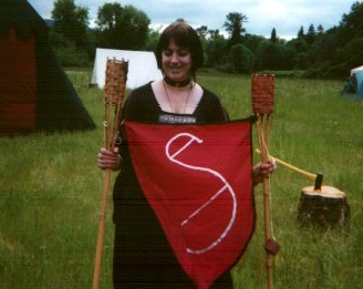 Glyndon with Spartikus flag