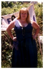 Katherine sunburned at Egil's Tourney 1999