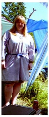Katherine before garb, Egil's Tourney 1996