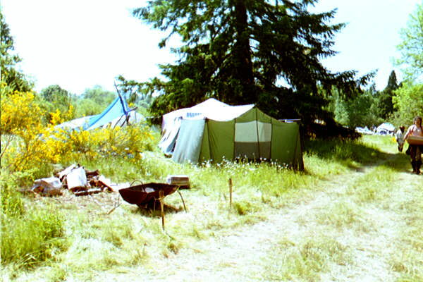 Back view of our encampment, 1996
