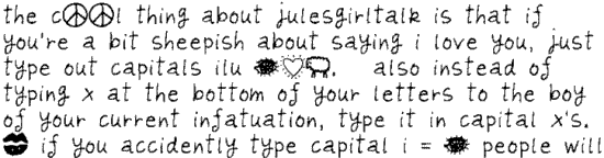 julesgirltalk font sample 1