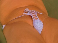 very see thru crochet thong in any color