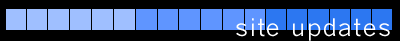 site updates