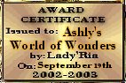 wow certificate
