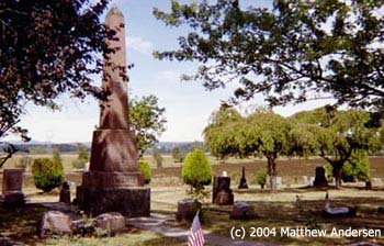 The cemetery at West Union Baptist Church