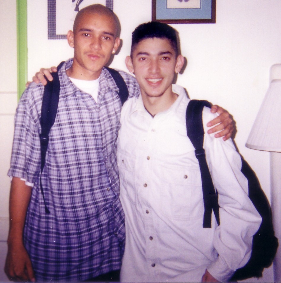 My brother n me right before we went to work.