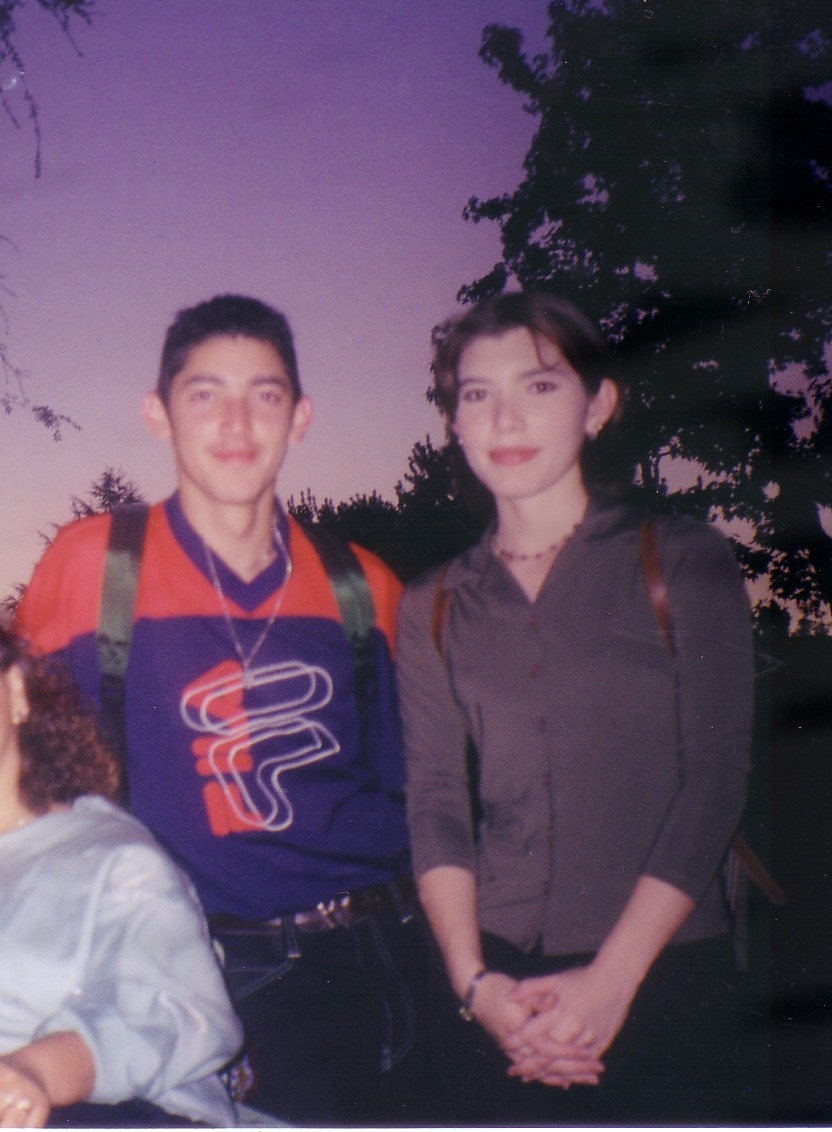 Me n Sister at my foster house...is the day I move out.