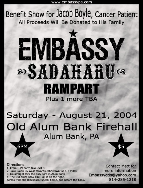 Boyle Family Benefit Flier