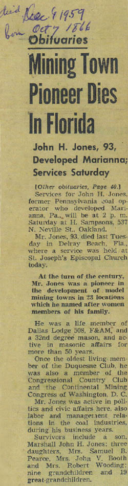 John H. Jones Obituary