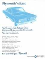 Plymouth Valiant... Let yourself go.