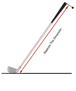 Measuring club Length