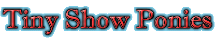 Tiny Show Ponies!