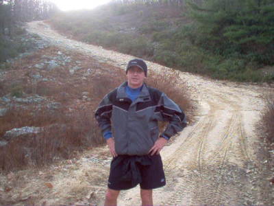 George getting ready for another hill