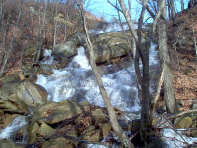 The water fall from the big dam