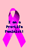 I am a pro-life feminist.
