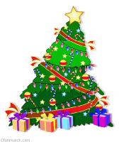 christmas tree presents star