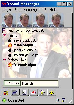 he thinks he invented the internet, yeah right