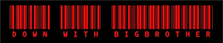 PRESS DOWN WITH BIG BROTHER TO ENTER- ERIC A BLAIR'S WORLD OF 1984