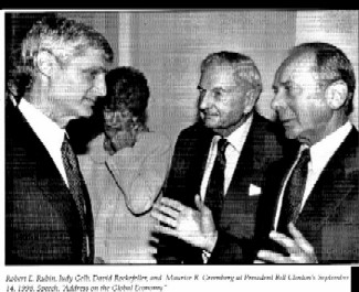 david rockefeller at CFR 1999 from the Council on Foreign Relations -Annual Report available from www.foreignrelations.org
