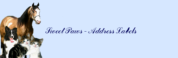 Sweet Paws, 
dog address labels and more!