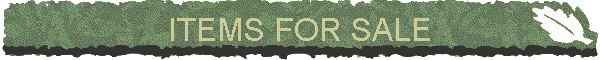 ITEMS FOR SALE