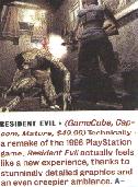 Article about Resident Evil Gamecube