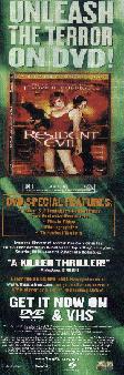 Article about Resident Evil on DVD