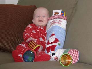 Ian on his first Christmas