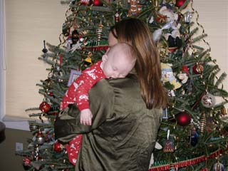 Sonya and a very sleepy Ian