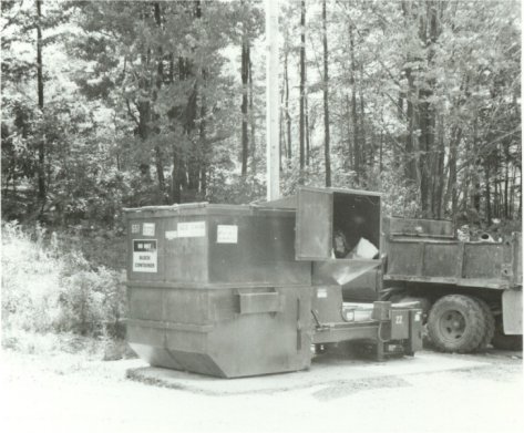 One of the first dumpsters