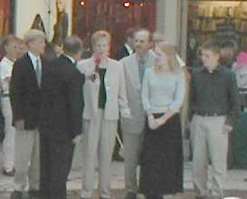 James and his family at the telethon