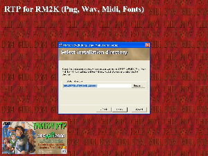 Screenshot of installing the RTP