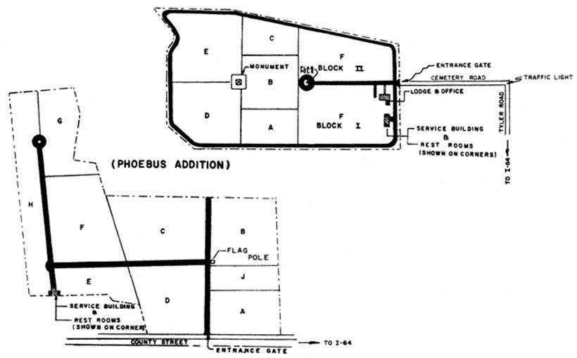 Hampton National Cemetery Map