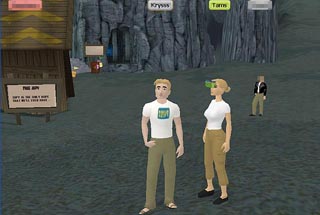 The glasses mean the person is "away" from the There software