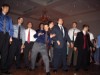 Don and the boys getting ready to get the garter