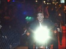 JC SHOWS OFF ON HIS BIKE