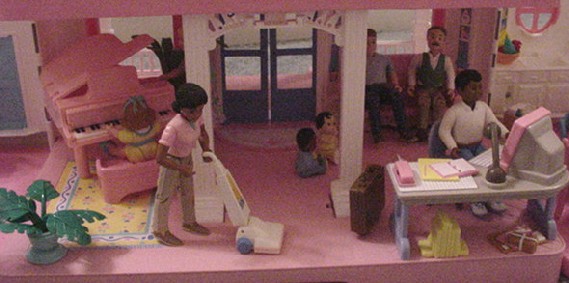 Playskool Dollhouse piano & Home Office Set