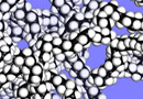 Amorphous polyethylene. Image courtesy of Molecular Simulations, Inc. (www.materials-studio.com).