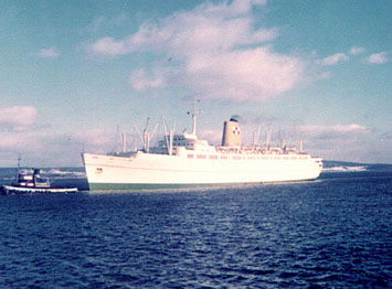 Empress of Britain at St John, New Brunswick. (click to enlarge)