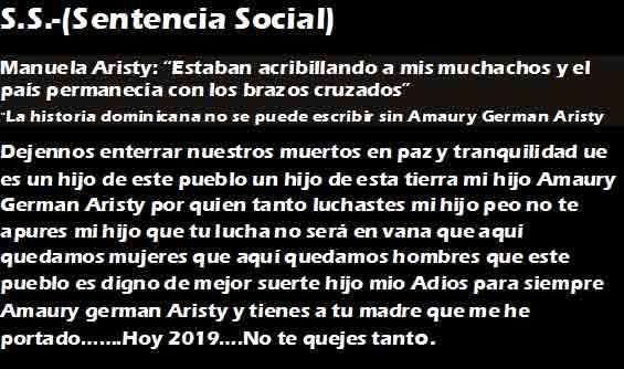 pANEGIRICO dOÑA mANUELA aRISTY ENTIERRO cOMANDO DE LA rESISTENVIA Y gRUPO pALMEROS