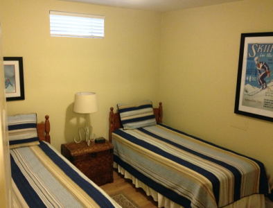 Bedroom #4 on Lower Level (2 Twin Beds)