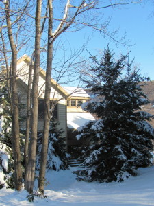 Front of House in the Winter