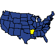 Arkansas's location in the United States