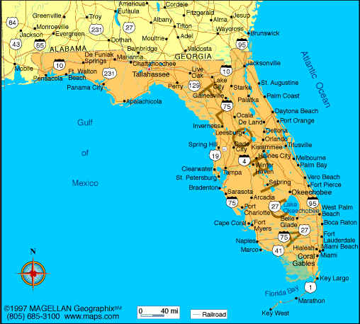 Map of Florida