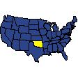 Oklahoma's location in the United States
