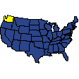 Washington's location in the United States