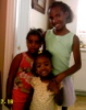Jasmine with her cousins, Portia and Kayla
