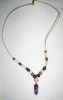 Amethyst Quartz Crystal Necklace